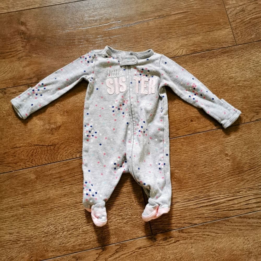 3/$15 Carters polka dot sleeper NB